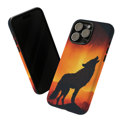 Wolf silhouette Tough Case