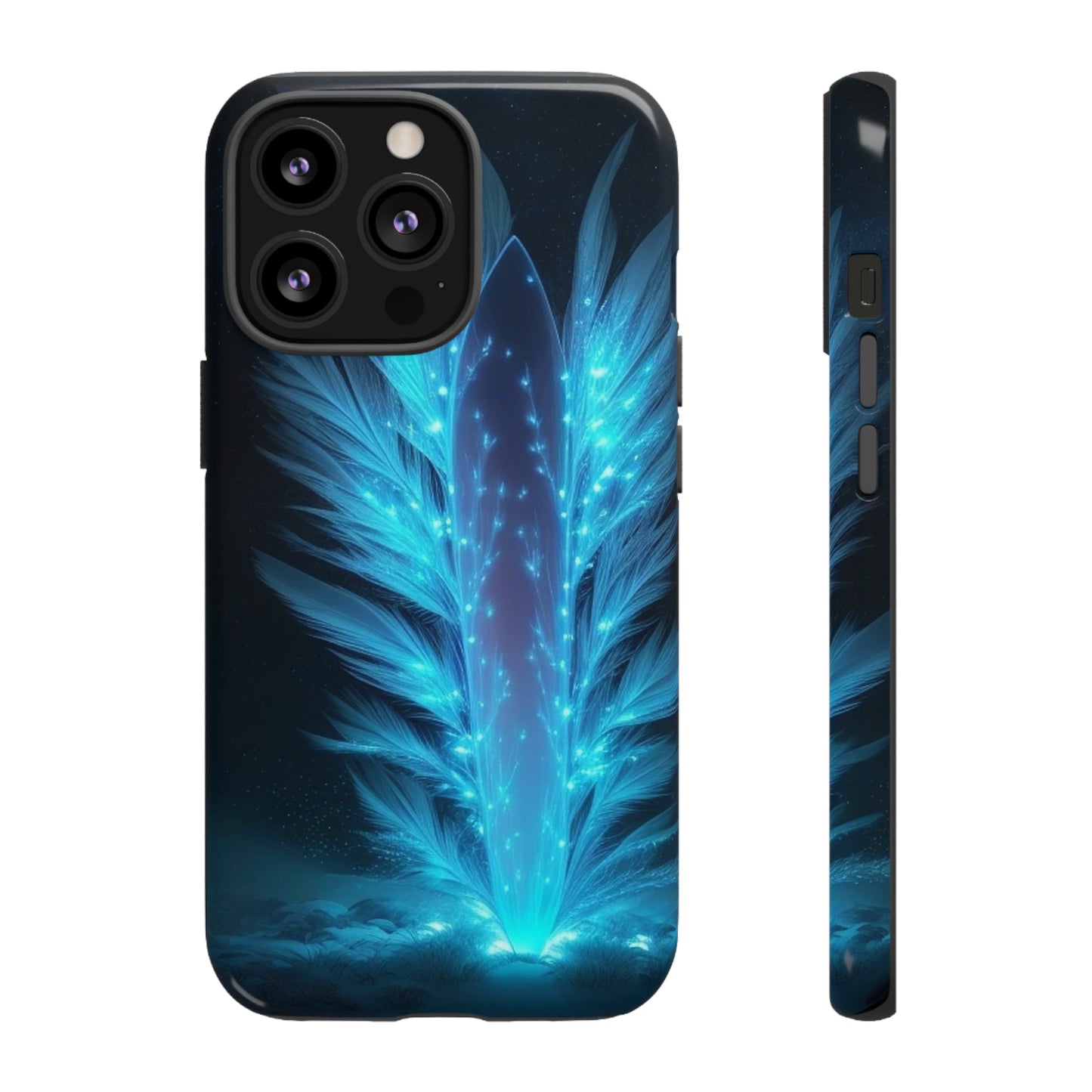 Glowing Blue Light  Tough Case