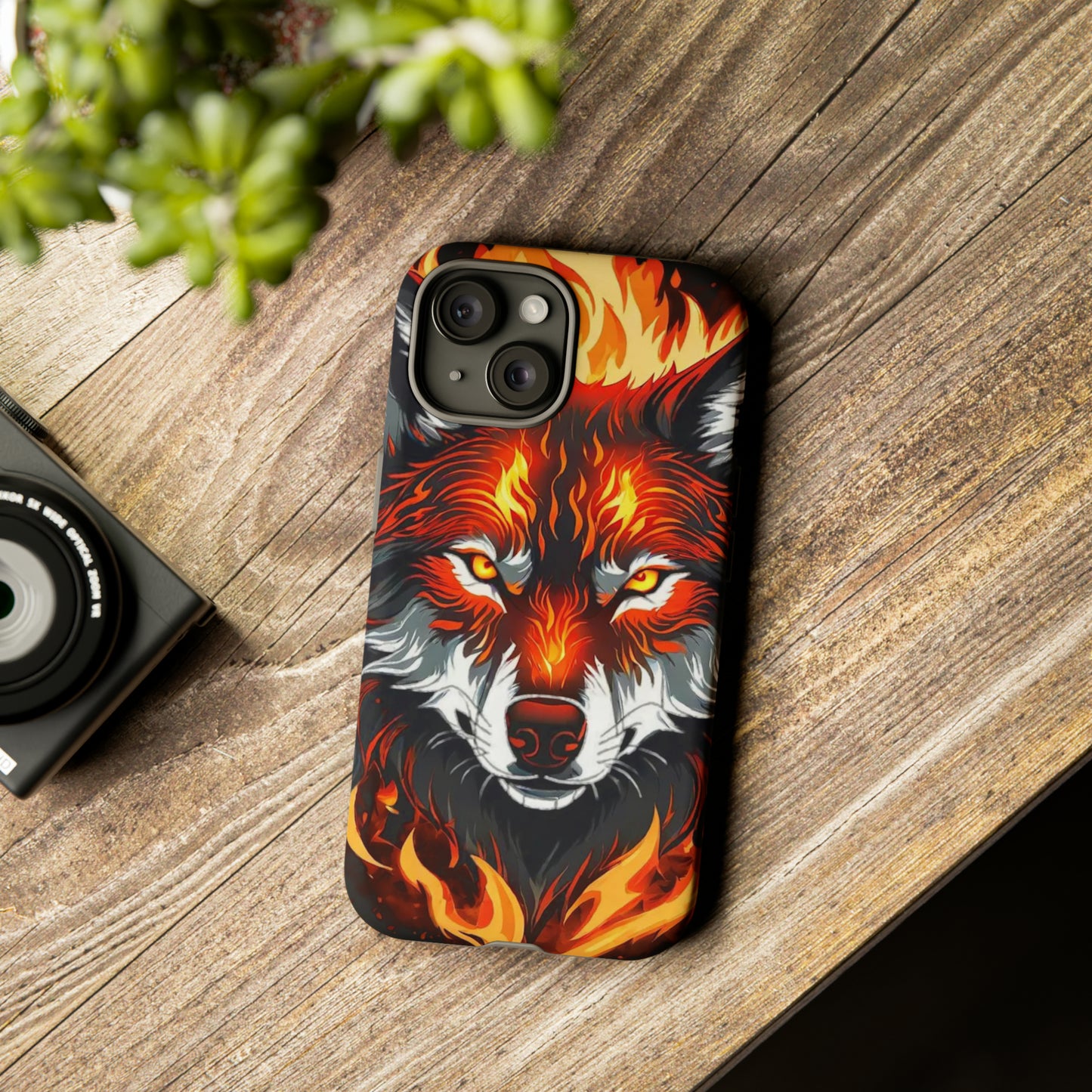 Fiery Wolf Tough Case