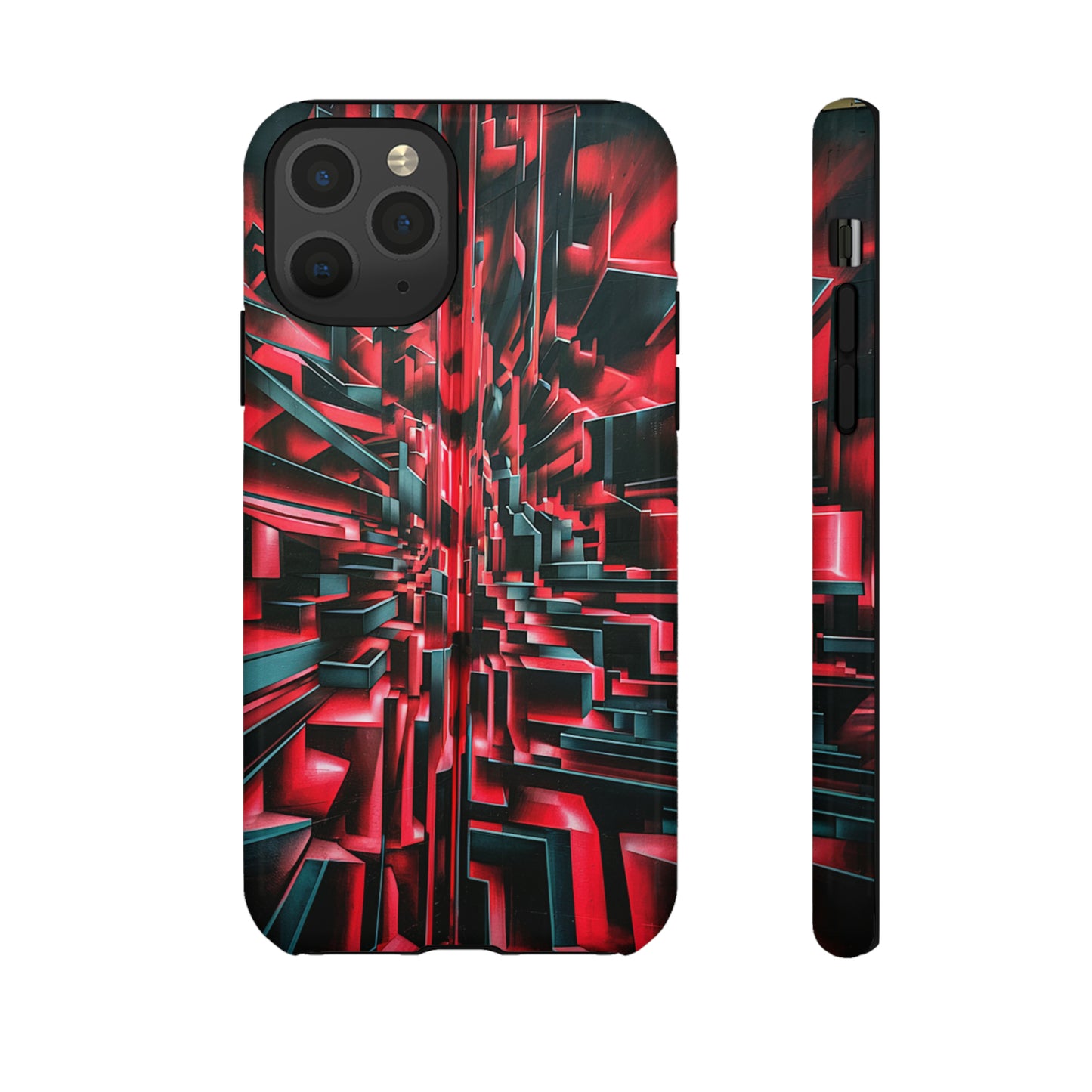 Red Illusion Art  Pattern Tough Case