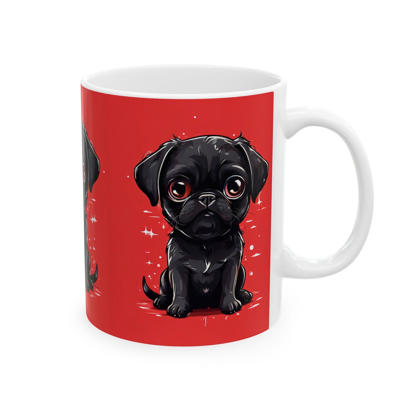 Black Puppy Coffee Mug