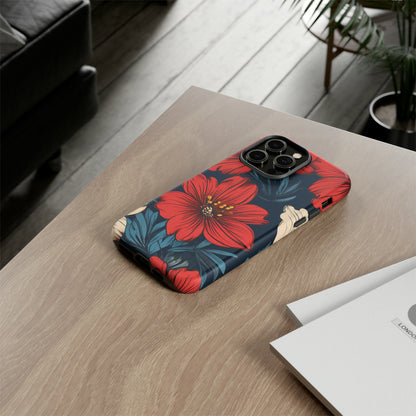 Red Dandelion  Art Design Pattern Tough Case