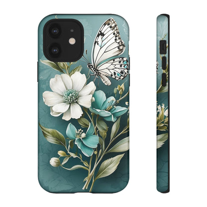 Flower and Butterfly Tough Case