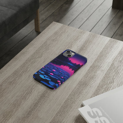 Water Lilies Slim Phone Case - Colorwink