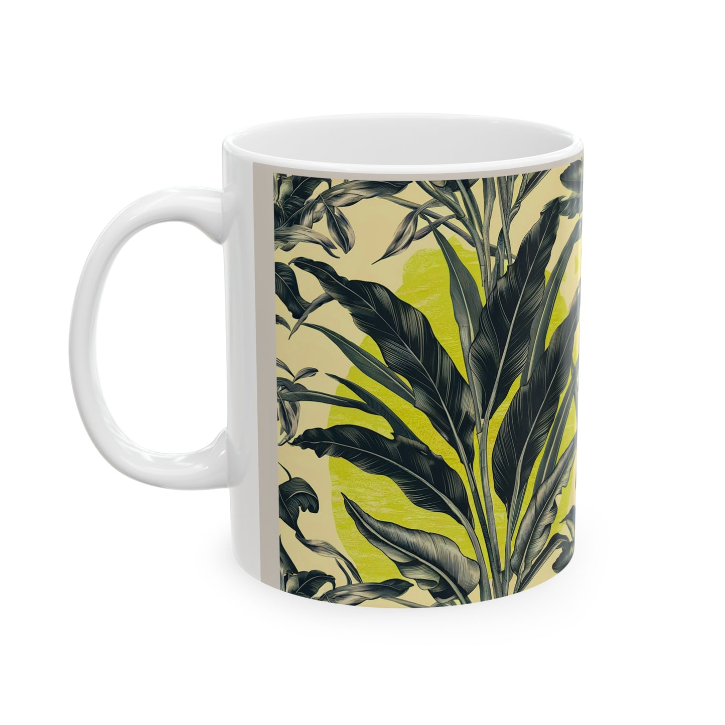 Leaf Pattern Coffee Mug