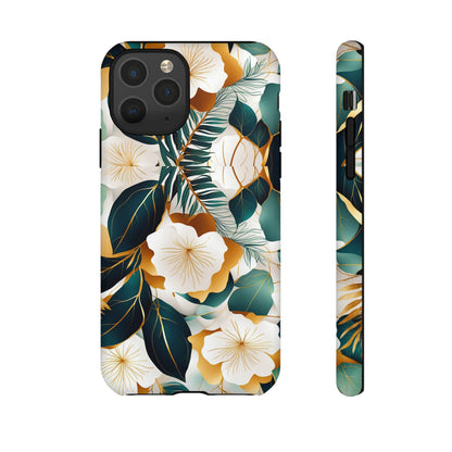 White Flowers Tough Case