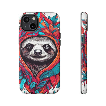 Sloth floral rose print Tough Case