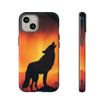 Wolf silhouette Tough Case