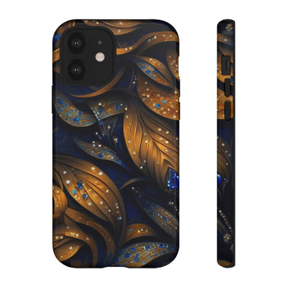 Golden Leaf Pattern Tough Case