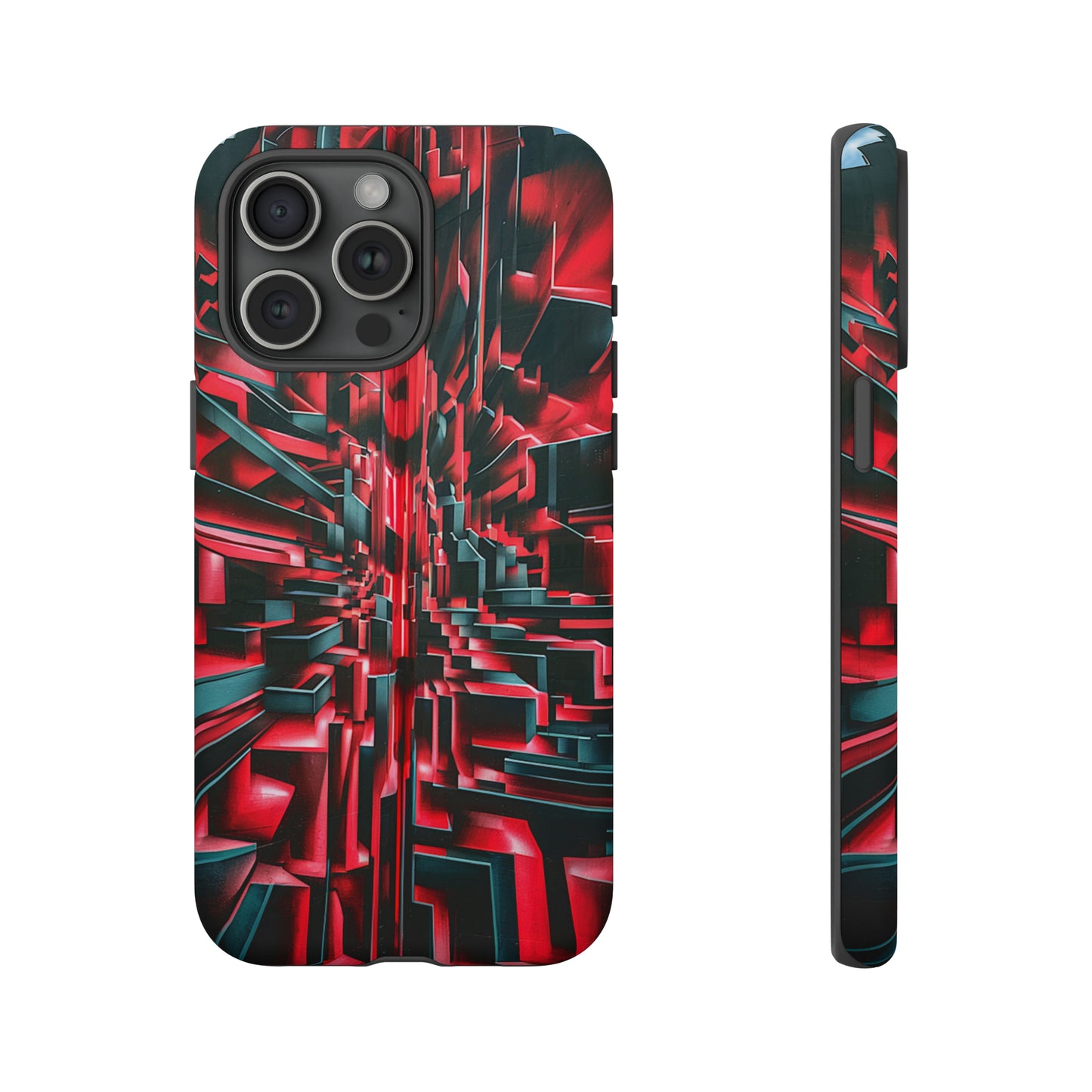 Red Illusion Art  Pattern Tough Case