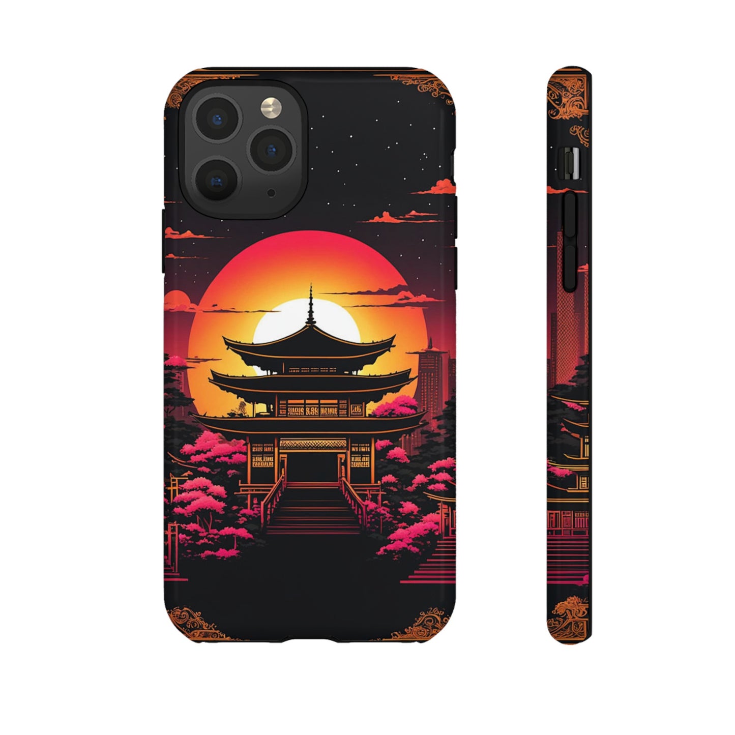 Sunset behind Pagoda Tough Case