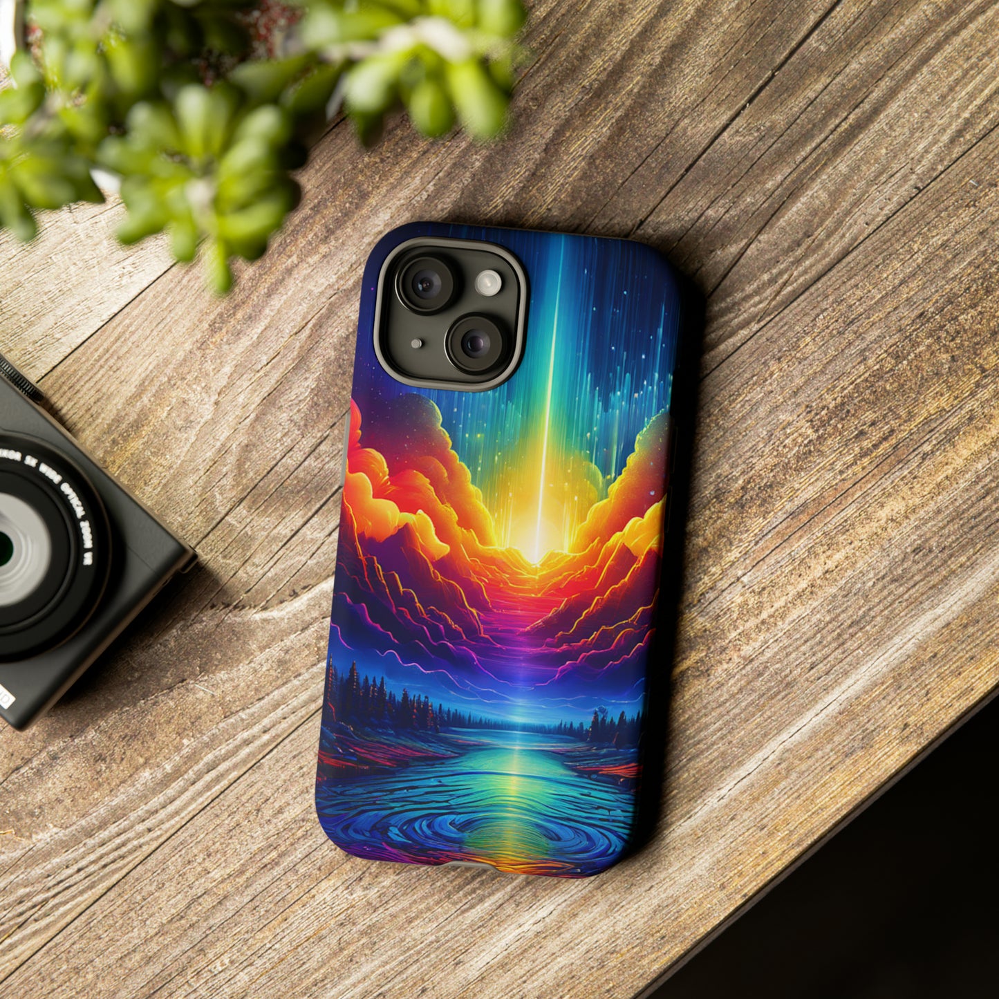 Rainbow Clouds Tough Case