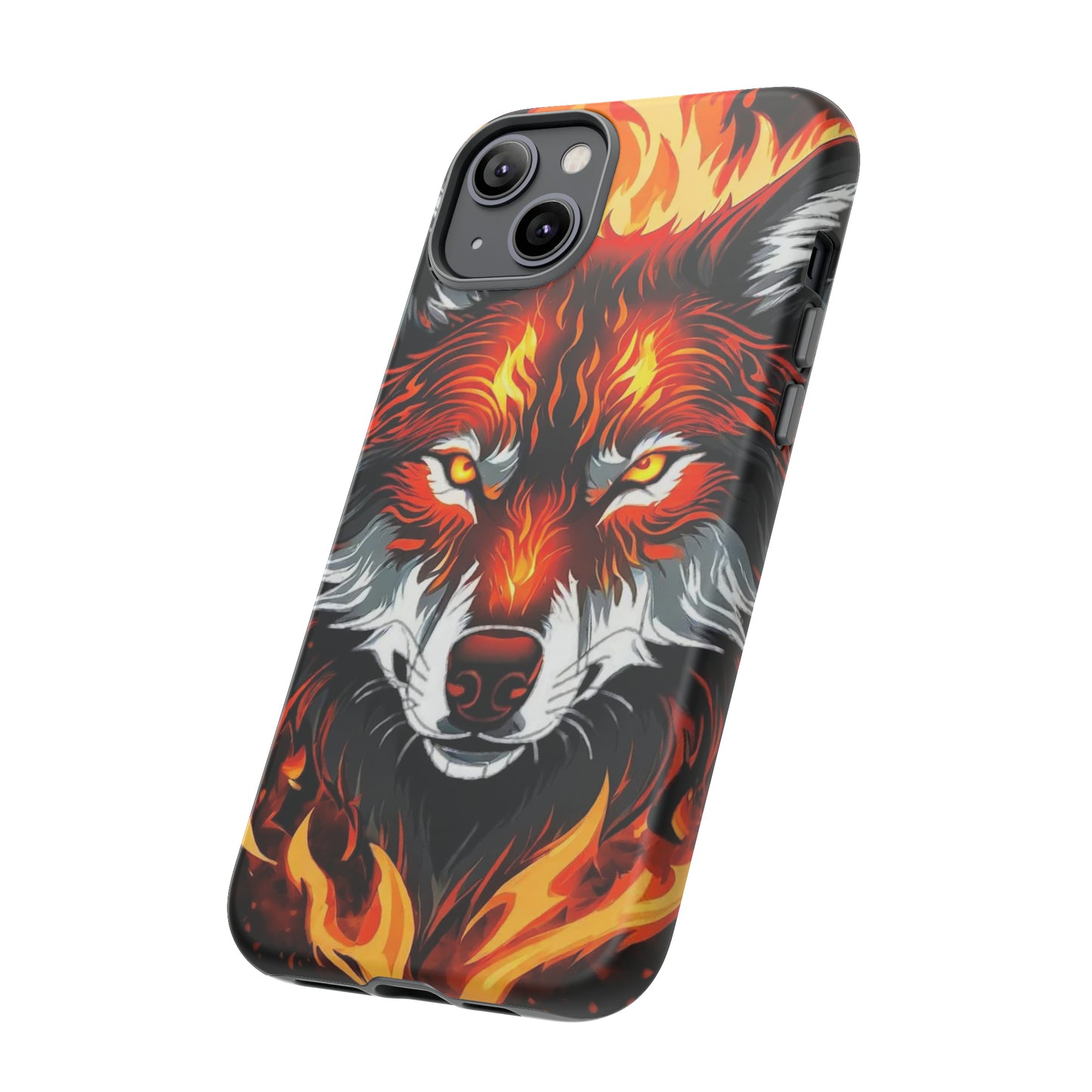 Fiery Wolf Tough Case