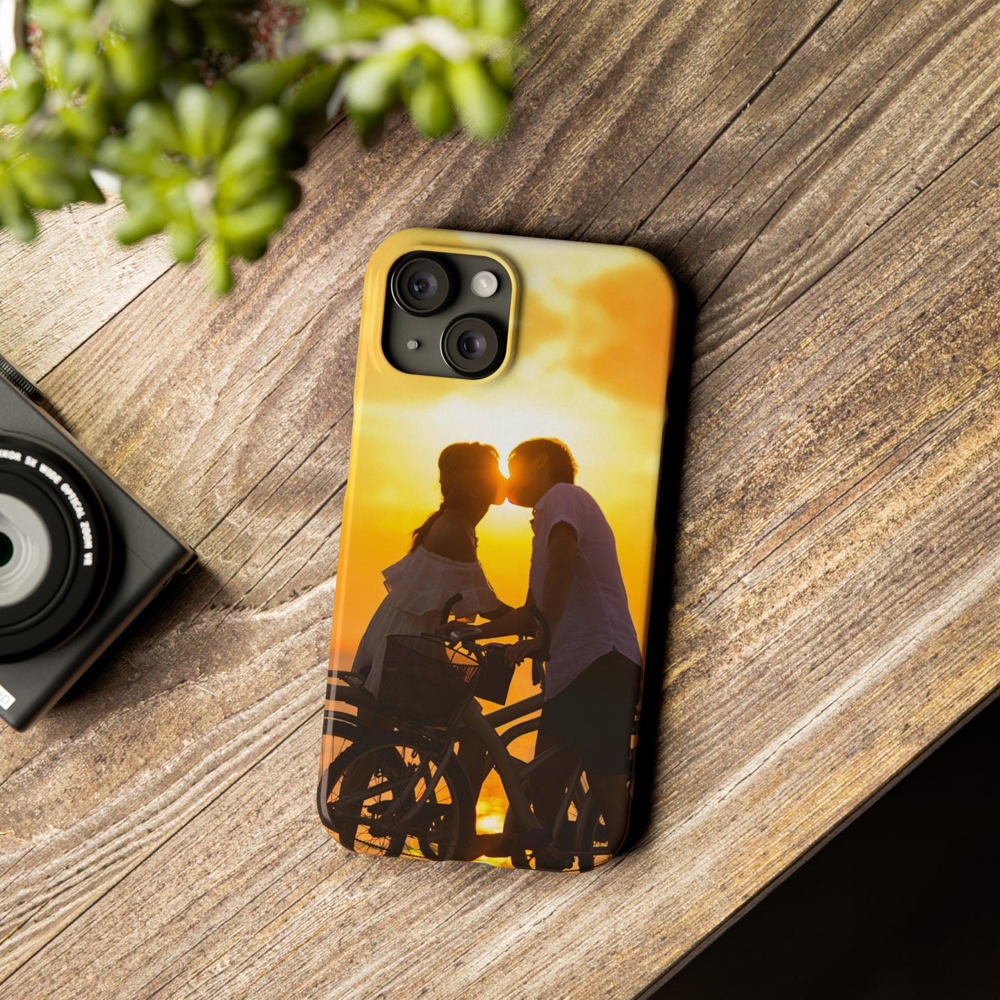 Sunset Kiss Slim Phone Case