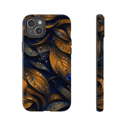 Golden Leaf Pattern Tough Case