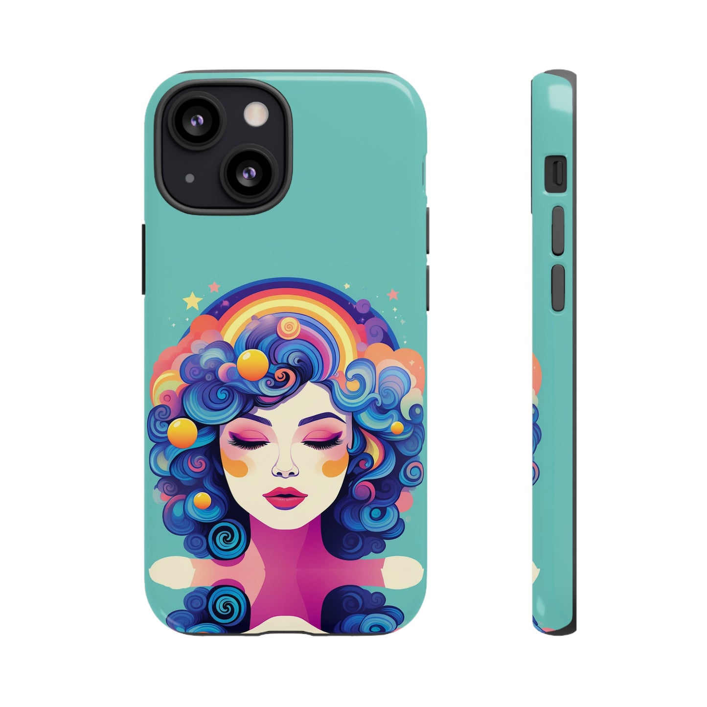 Blue Calm Lady Tough Case