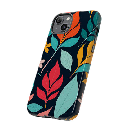 Red Leaf Design Pattern Tough Case