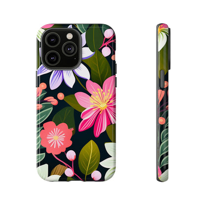 Pink Flower Pattern Tough Case