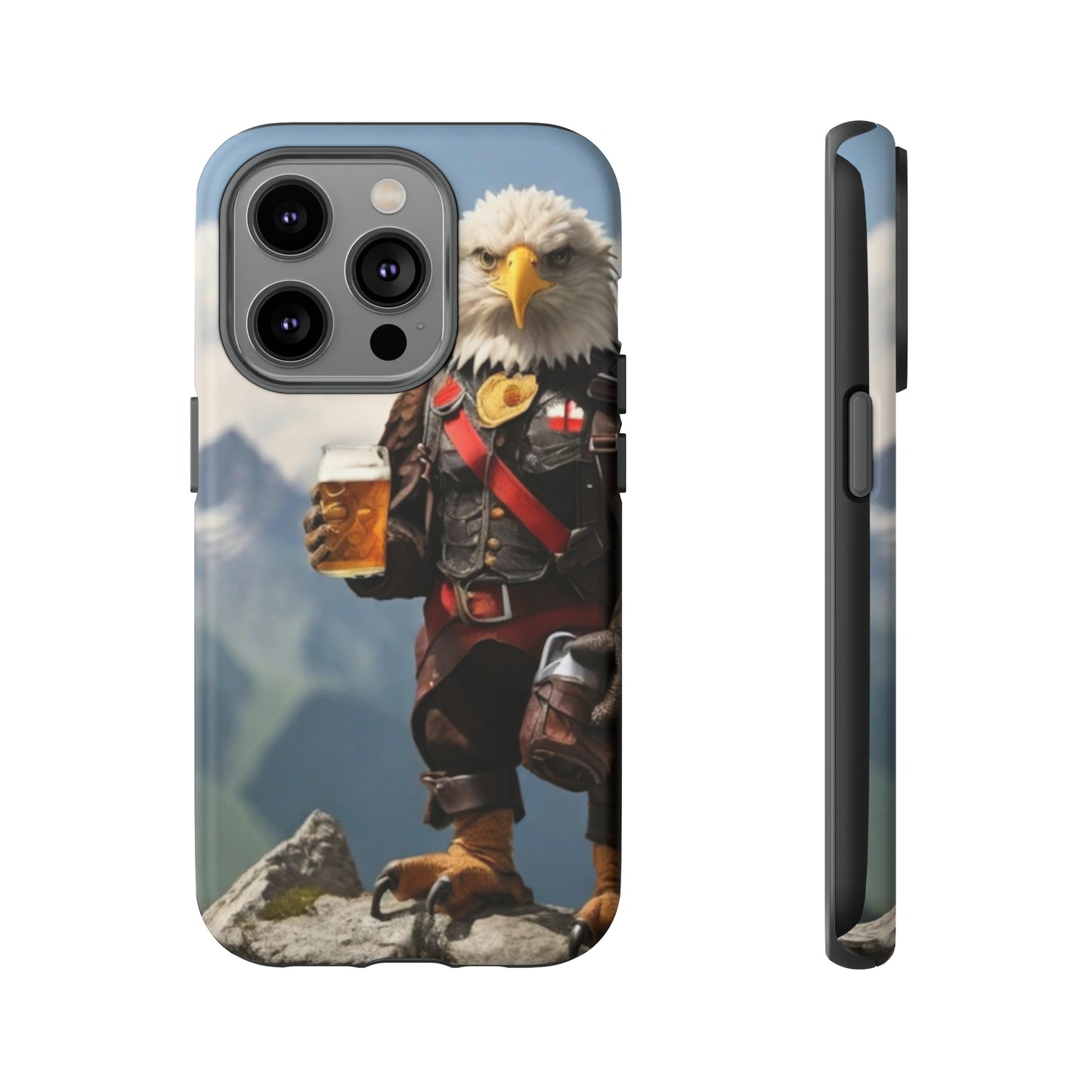 Eagle holding by a beer Tough Case