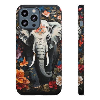 Elephant Face Flower Art  Tough Case