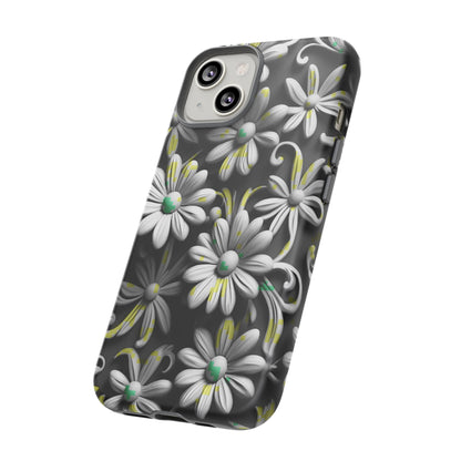 White Flowers Tough Case