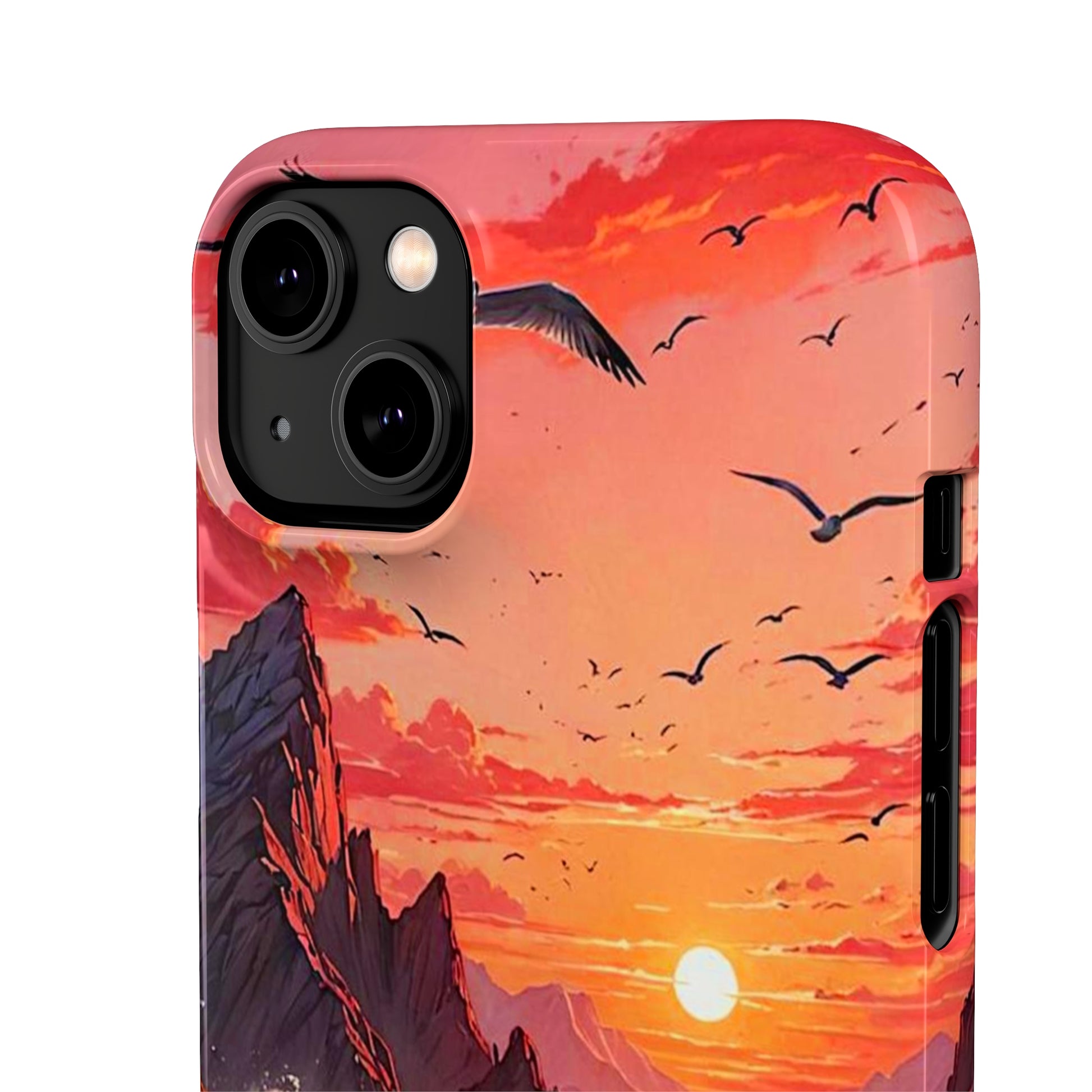 Seagull Sunset Art Snap Case - Colorwink