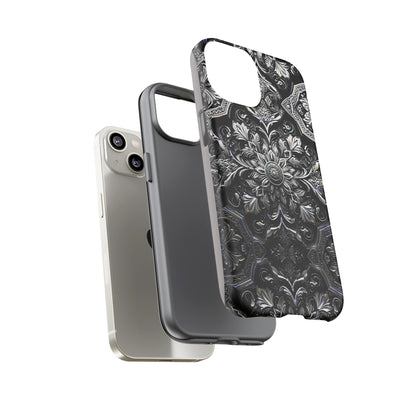 Monochrome Flowers Tough Case