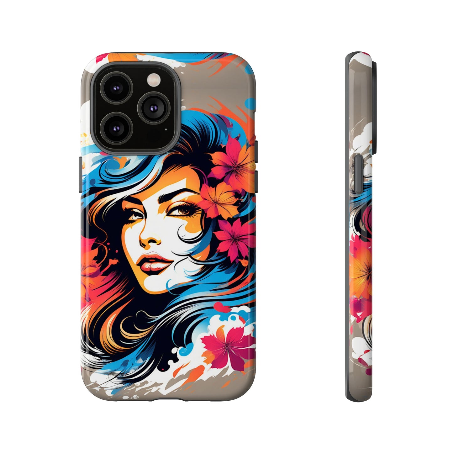 Lady Flower Mural Tough Case