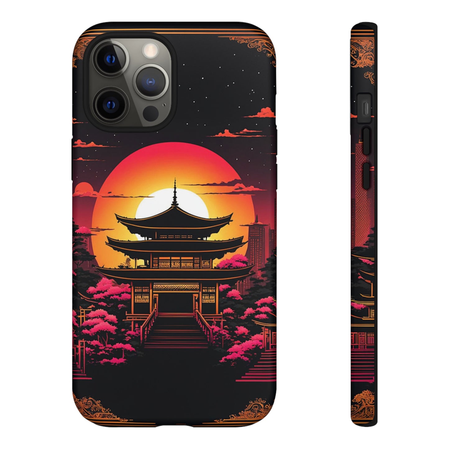 Sunset behind Pagoda Tough Case