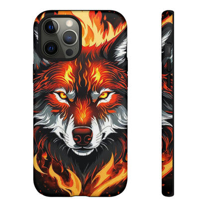 Fiery Wolf Tough Case