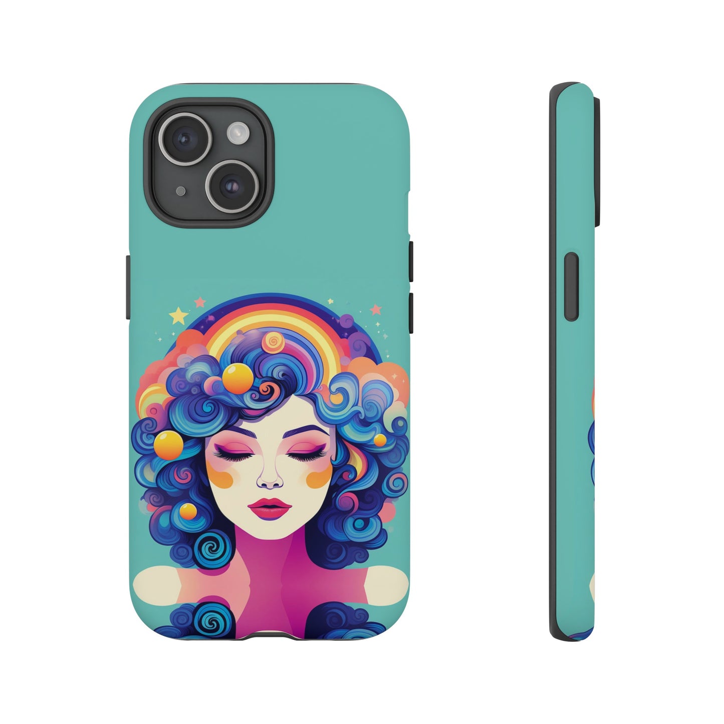 Blue Calm Lady Tough Case