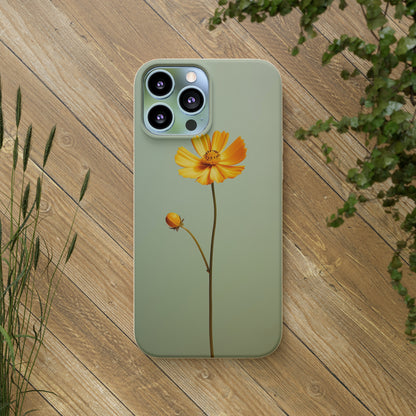 Lone Flower Biodegradable Case