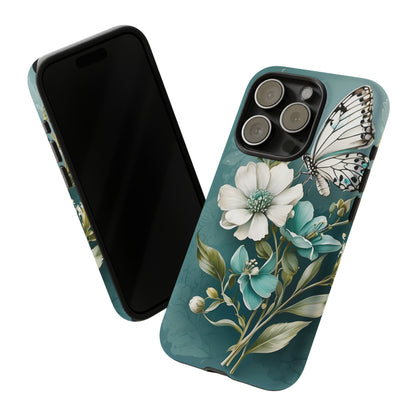 Flower and Butterfly Tough Case