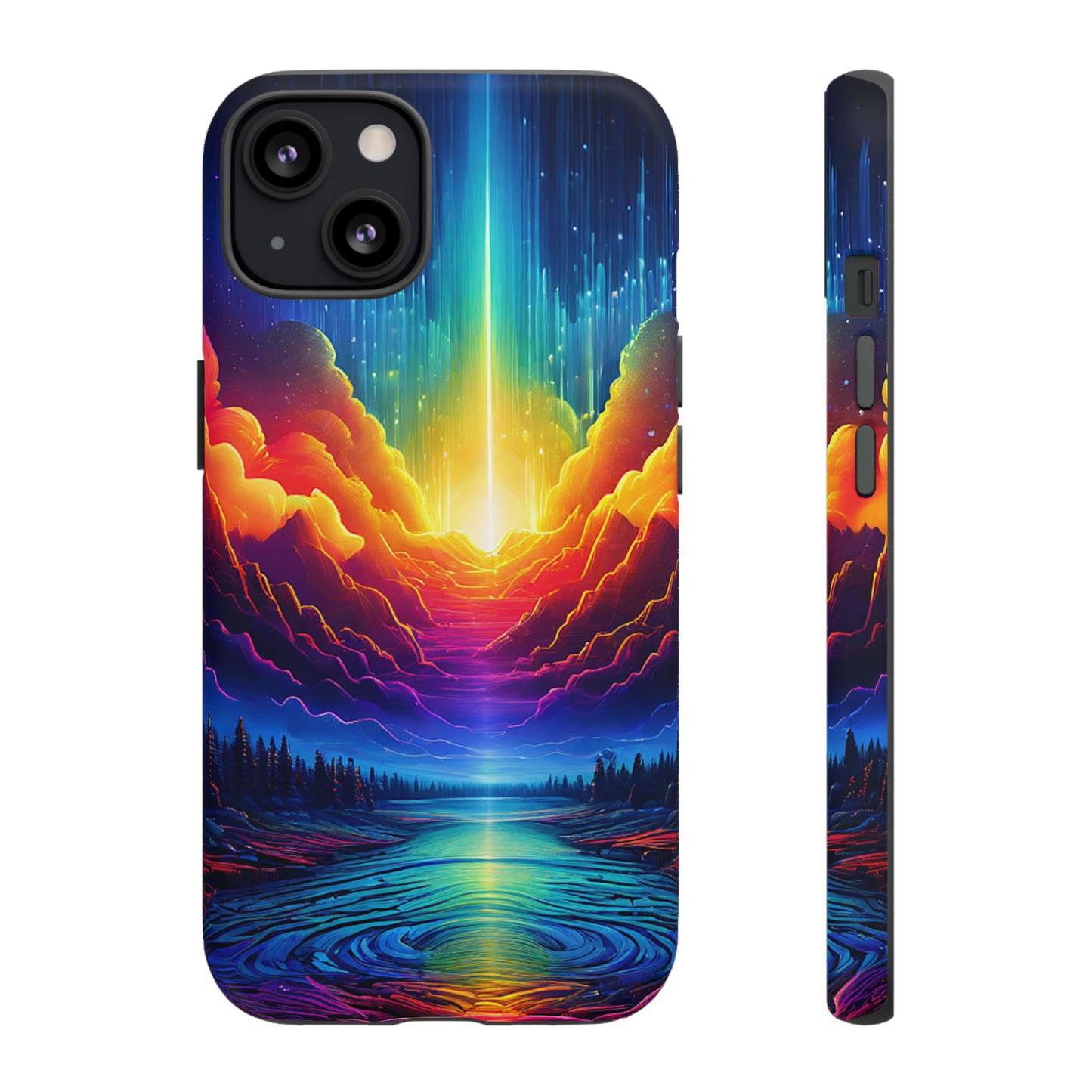 Rainbow Clouds Tough Case