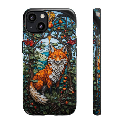 Stained Glass Art of a Fox Tough Case