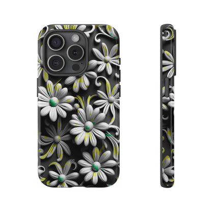 White Flowers Tough Case