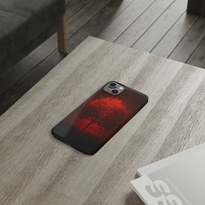 Red Tree Slim Phone Case - Colorwink