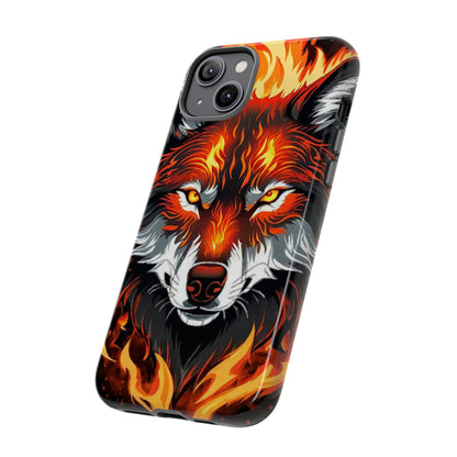 Fiery Wolf Tough Case