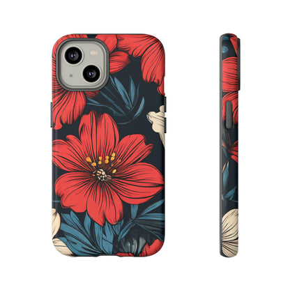 Red Dandelion  Art Design Pattern Tough Case