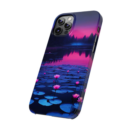 Water Lilies Slim Phone Case - Colorwink