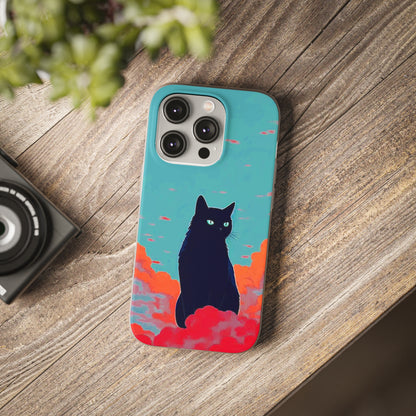 Black Cat Flexi Case - Colorwink