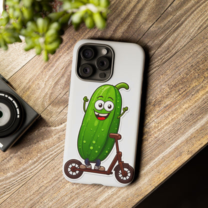 Cucumber on Scooter Tough Case