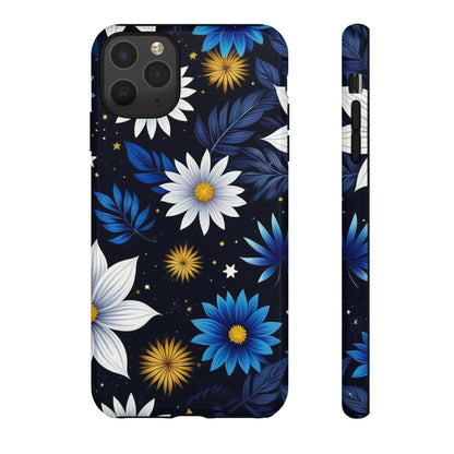 Blue Leaf Pattern Tough Case