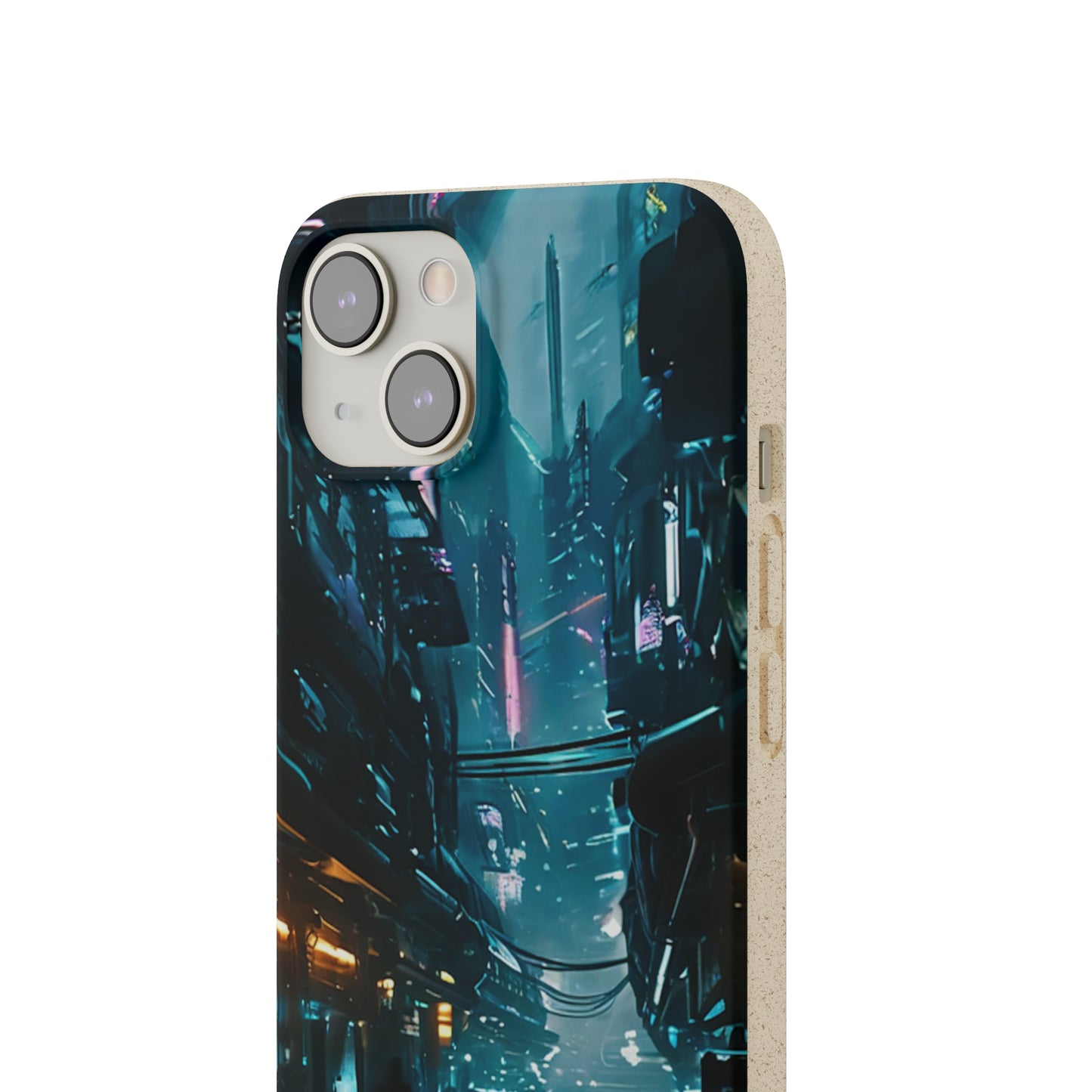 Dystopian Cityscape Biodegradable Case