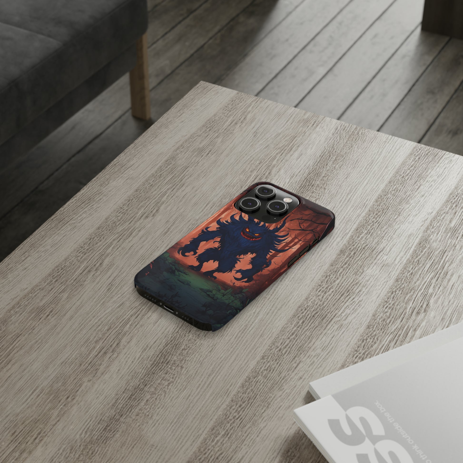 Terrifying Monster Slim Phone Case - Colorwink