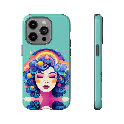 Blue Calm Lady Tough Case