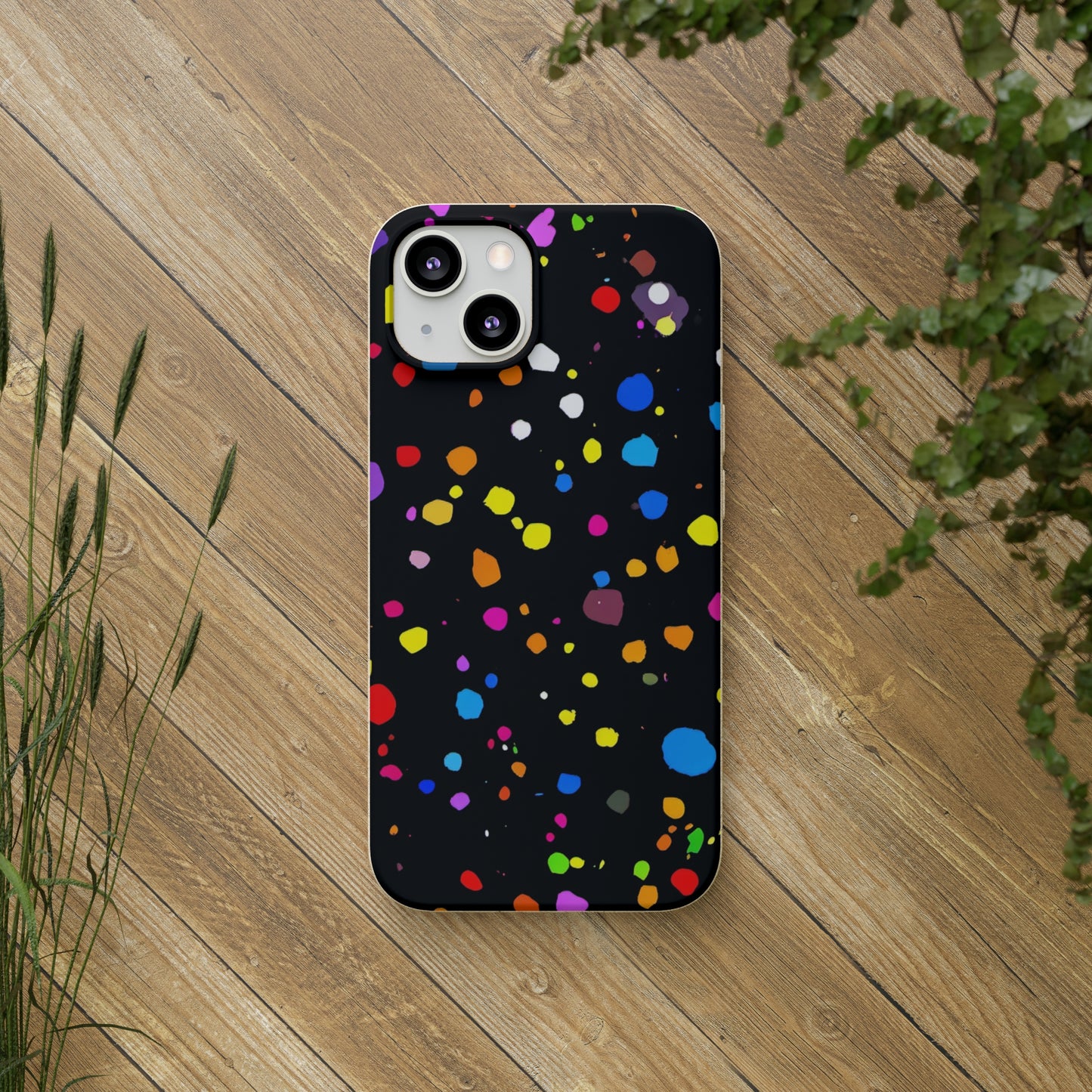 Colorful Dot Parade Biodegradable Case