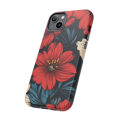 Red Dandelion  Art Design Pattern Tough Case