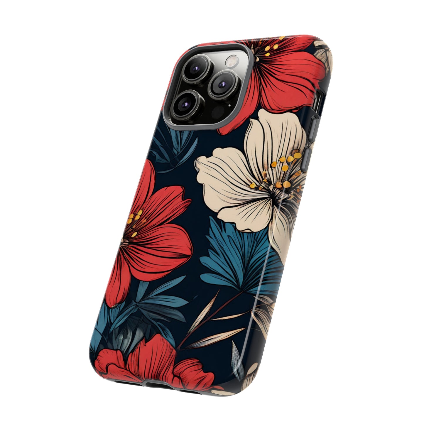 Two Flowers Tough Case