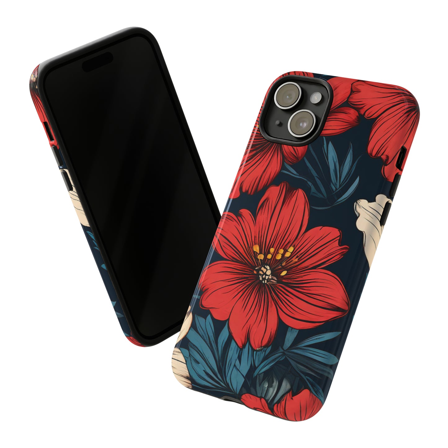 Red Dandelion  Art Design Pattern Tough Case